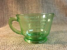 Vintage Depression Glass Green Measuring Cup 2c/16 oz picture