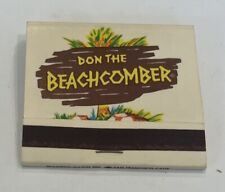 Don the Beachcomber Honolulu Tiki Bar Honolulu Matchbook Unstruck picture