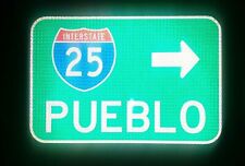PUEBLO Interstate 25, Colorado route road sign 18