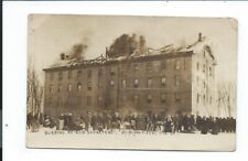 Real Photo Postcard Post Card Mt Mount Morris Illinois Il Burning Old Sandstone picture