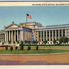 1932 Oklahoma City, OK State Capitol Building Neoclassical Greco-Roman PC A250 picture