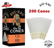 Zig-Zag® Ultra Thin Paper Cones 1 1/4 Size 200 Pack & Fast Shipping picture