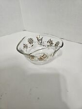 Vintage Georges Briard Persian Garden Dip Bowl MCM Bowl Gold Flowers  picture