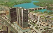 Postcard CT Hartford Constitution Plaza Complex Interstate 91 & 84 Aerial View picture