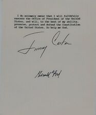 President Jimmy Carter President Gerald Ford Signed Oath Of Office picture