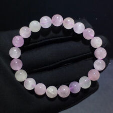 9mm Genuine Natural Purple Kunzite Crystal Round Beads Bracelet AAA picture