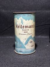 Vintage Rare Flattop Heilemans Wisconsin Brewed Lager Beer Opened Empty Can picture