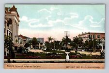 Miami FL-Florida, Halcyon Hall, Southern and San Carlos, Vintage Postcard picture