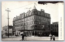 Original Old Vintage Antique Postcard St. Nicholas Hotel Decatur, Illinois 1908 picture