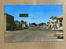 Postcard Waterville WA Washington Street Scene Bank Classic Cars Douglas County picture
