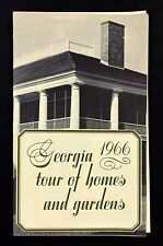 1966 Georgia Historic Tour Of Homes & Gardens Vintage Travel Brochure Guide GA picture