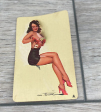 WW2 Pinup Girl Trading Card Calendar 1945 Marinette Wisconsin Earl Macpherson picture