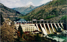 Brilliant Dam near Castlegar BC British Columbia c1967 Vintage Postcard D97 picture