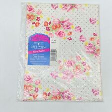 Vintage Gift Wrap Sheet Forget-Me-Not Floral Scent Scented Sealed NOS picture