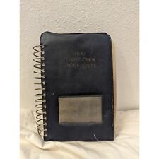 Vintage USAF Air Force Flight Crew Check Lists Booklet Binder EMPTY picture