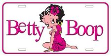 Betty Boop Hot Pink Aluminum Car Tag License Plate BB05 picture