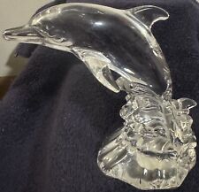Princess House 24% Lead Crystal Wonders of the Wild Dolphin Germany * Notes picture