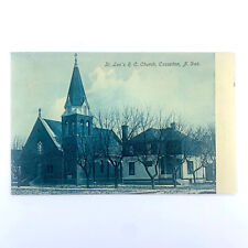 Postcard North Dakota Casselton ND St Leo Roman Catholic Church 1908 Posted picture