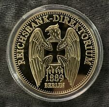 1889 Berlin Reichsbank-Direktorium .999 Gold Clad Coin picture