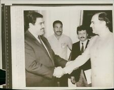 Afghanistan President Najibullah shakes hands w... - Vintage Photograph 1938551 picture