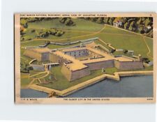 Postcard Aerial View Fort Marion National Monument St. Augustine Florida USA picture