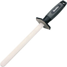 Smith's Sharpeners Black/Gray Oval Ceramic Knife Sharpening Rod 51205 picture