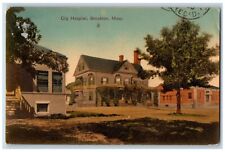 Brockton Massachusetts MA Postcard City Hospital Exterior c1908 Vintage Antique picture