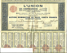 Amiens 1946.Action 200 francs L'Union, Les Cooperators. picture