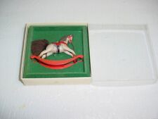 1981 Hallmark Keepsake Ornament, Rocking Horse In Original Box, First in Series picture