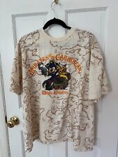 Rare Vintage 90s Mickey Mouse Pirates of the Caribbean Attraction Map Shirt NWOT picture