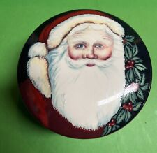 mikasa old saint  nick  trinket  box with lid 2.5” Tall 5” Across picture