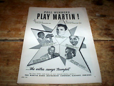 CHET BAKER / MILES DAVIS ( MARTIN INSTRUMENT CO. ) 1954 Vintage PROMO Ad NM- picture