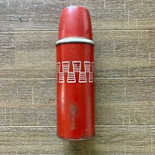 Vintage Red Thermos Icy-Hot American Metal 10