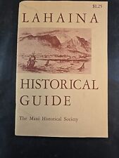 Vintage Hawaii Lahaina Historical Guide Maui Historical Society w/ Map 1964  picture