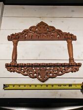 Vintage Hand Carved Spoon Rack Made In India picture