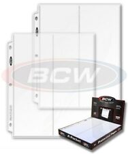 Box / 100 BCW Pro 2 Pocket 4x10 Business Envelope / Pamphlet Album Pages sheets picture