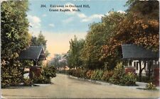 c1907 Orchard Hill, Grand Rapids, MI, very nice antique postcard picture