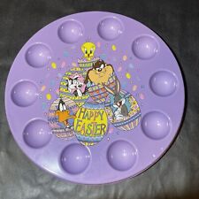 Looney Tunes Happy Easter Egg Holder Bugs Taz Tweety Daffy Pepe 1996 Fast Ship picture