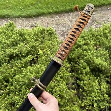 ORIGINAL WWII WW2 Japanese IJN Officer Sword - Signed Tang - Needs Work picture