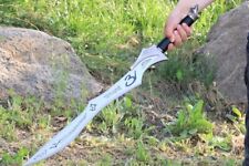 Handmade Full Metal Shadowhunter's Seraph Steel Blade Life Size Sword With Stand picture