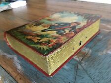 Vintage Treasure Island Tin Book Shaped Bank England Chad Valley picture