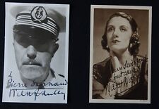 Victor FRANCEN & Mary MARQUET, CP signed picture