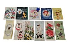 Lot of 11 Vintage 1940-50s Birthday Cards Ephemera Scrapbooking 2 picture