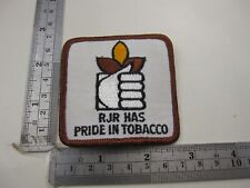 Vintage RJR Has Pride In Tobacco Patch  BIS picture