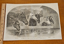 Harper's Weekly 1860 Sketch Print American Turf Portraits of Favorite Horses picture