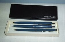 Vintage Paper Mate Double Heart Smooth Blue 2 Pens & 1 Pencil with Box picture