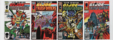 G.I. Joe & Transformers #1 2 3 4 Set Newsstand UPC Movie GI Marvel Comics 1987 picture