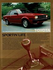 1982 TOYOTA Corolla Red Sports Hardtop Coupe Vintage Print Ad picture