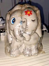 Elephant Embracing Candle VTG 1981 SNP Chicago picture