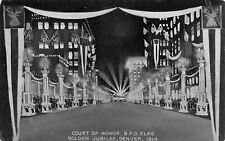 Denver Colorado Golden Jubilee Court of Honor B. P. O. Elks 1914 Postcard picture
